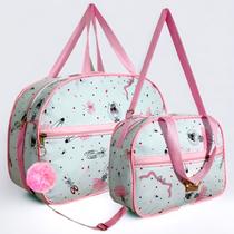 Kit Bolsa Maternidade Menina Mala de Mamãe Bebe Bailarina Acompanha 2 peças