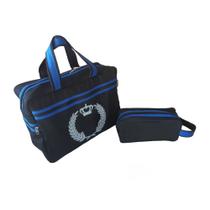 Kit Bolsa Maternidade Menino Estampado Repartições em Zíper e Necessaire Prática