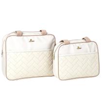 Kit bolsa maternidade mississipi 2 peças bege - boni Kit bolsa maternidade mississipi 2 peças bege - boni