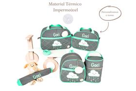 Kit Bolsa Maternidade Nuvem Chuva de Benção Mochila Bebê