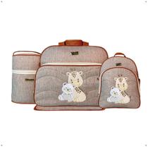 Kit Bolsa Maternidade porta mamadeira térmico trocador Mave Kit Bolsa Maternidade porta mamadeira térmico trocador Mave