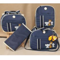 kit bolsa maternidade safari com mochila e trocador