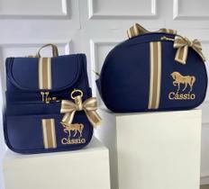 Kit Bolsa Maternidade Tema Cavalo 2 Peças Personalizado