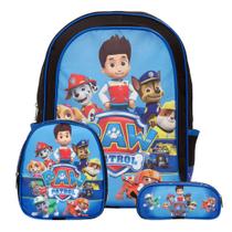 Kit Bolsa Mochila Escolar Patrulha Canina Creche Passeio Kit Bolsa Mochila Escolar Patrulha Canina Creche Passeio