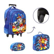 Kit Bolsa Mochila Rodinha Patrulha Canina Menino Passeio Kit Bolsa Mochila Rodinha Patrulha Canina Menino Passeio