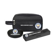 Kit Bolsa Necessaire Estojo Personalizada Time futebol Nome -