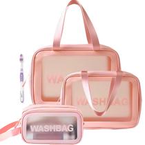 Kit Bolsa Nécessaire Washbag 3unidades Com Escova de Dentes