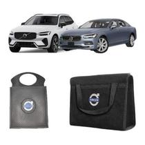 Kit Bolsa Organizadora Carpete + Porta Lixo Lixeira PVC - S60, XC60, V40, C30 Kit Bolsa Organizadora Carpete + Porta Lixo Lixeira PVC - S60, XC60, V40, C30