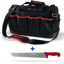 Kit Bolsa para ferramentas 13 bolsos BGM + Faca churrasco 14" Refile Aéreo BKR203-14 - Starrett Kit Bolsa para ferramentas 13 bolsos BGM + Faca churrasco 14" Refile Aéreo BKR203-14 - Starrett