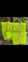 Kit bolsa praia - neon