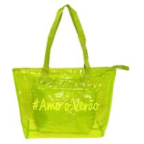 Kit Bolsa Sacola Amo O Verão De Silicone Leve De Ombro Com Alça Confortável De Praia verde Lima Kit Bolsa Sacola Amo O Verão De Silicone Leve De Ombro Com Alça Confortável De Praia verde Lima