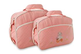 Kit Bolsa Sacola Maternidade Viagem Bebê Bordado Mave Baby