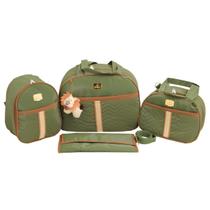 Kit Bolsa Saída Maternidade Bebê Mochila 4 Peças Plus - Bamboo