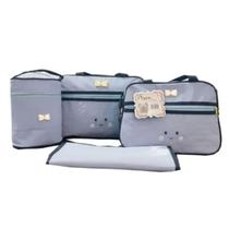Kit Bolsa Saída Maternidade Com 4 Pç Bebê Linda Kit Bolsa Saída Maternidade Com 4 Pç Bebê Linda