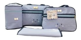Kit Bolsa Saída Maternidade Com 4pç Bebê + Brinde Linda