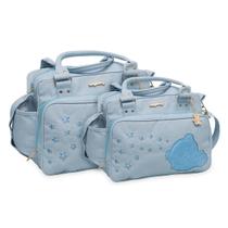 Kit Bolsa Saída Maternidade Griff Bebê Impermeável 2 Peças Mala De Luxo Com Alça Resistente
