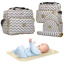 Kit Bolsa Saída Maternidade Mamãe Plike Baby