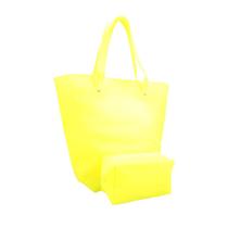 Kit Bolsa Shopper e Nécessaire Verena em Silicone Bauarte