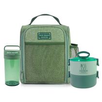 Kit Bolsa Térmica Garrafinha 430ml e Marmita 2 Andares Jacki