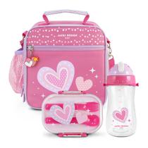 Kit Bolsa Térmica Lancheira Necessaire Marmita Lanches Garrafa Squeeze Infantil Escola Passeio Creche BPA Free Kit Bolsa Térmica Lancheira Necessaire Marmita Lanches Garrafa Squeeze Infantil Escola Passeio Creche BPA Free
