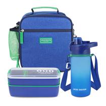 Kit Bolsa Térmica Lancheira Necessaire Marmita Lanches Garrafa Squeeze Infantil Juvenil Escola Passeio Creche BPA Free Kit Bolsa Térmica Lancheira Necessaire Marmita Lanches Garrafa Squeeze Infantil Juvenil Escola Passeio Creche BPA Free