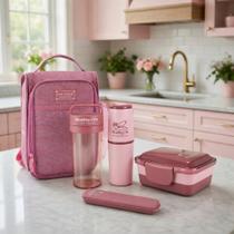 Kit Bolsa Térmica Marmita 5 Peças Coleção Joy Nova Jacki Design