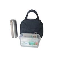 Kit Bolsa Térmica Rosa Lancheira com Garrafa Térmica Marmita - Prime Ecommerce Brasil