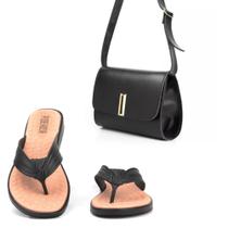 Kit bolsa transversal + chinela feminina ortopedica para esporao Kit bolsa transversal + chinela feminina ortopedica para esporao