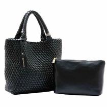 Kit Bolsa Tressê Elegance Chenson Feminina com Necessaire CG85003