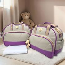 Kit Bolsas Bebe Maternidade Classic Enxoval Miellu Bolsas com Trocador - 5 peças Cor:Chumbo Kit Bolsas Bebe Maternidade Classic Enxoval Miellu Bolsas com Trocador - 5 peças Cor:Chumbo