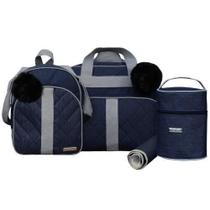 Kit Bolsas Bebê Mave Baby Urban Premium Azul Marinho