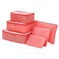Kit Bolsas De Armazenar Sacos Organizadores P/ Viagem 6 Pçs Kit Bolsas De Armazenar Sacos Organizadores P/ Viagem 6 Pçs