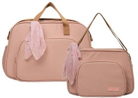 Kit Bolsas de Maternidade Grande e Média Encanto Pirulitando Rosa