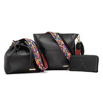 KIT BOLSAS LAS VEGAS ALICE MONTEIRO: 2 Bolsas + Carteira + Alça Peruana! Estilo e Glamour para Você!