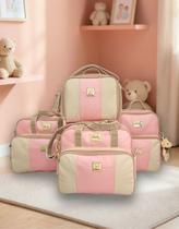 Kit Bolsas Maternidade Completo Bebê Enxoval + Trocador Miellu - Linha Deluxe