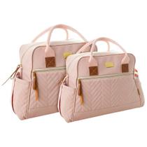 Kit Bolsas Maternidade Griff Baby Essence Rosé Kit Bolsas Maternidade Griff Baby Essence Rosé