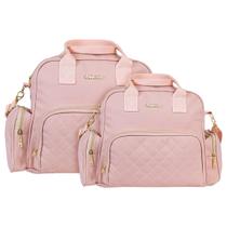 Kit Bolsas Maternidade Griff Baby Matelassê Gold Rosé Kit Bolsas Maternidade Griff Baby Matelassê Gold Rosé