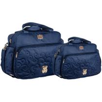 Kit Bolsas Maternidade Griff Baby Ursinho Azul Marinho Kit Bolsas Maternidade Griff Baby Ursinho Azul Marinho