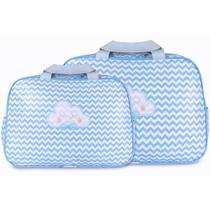 Kit Bolsas Maternidade Mave Baby Chevron Nuvens