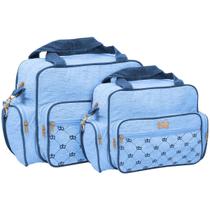 Kit Bolsas Maternidade Mave Baby Prime Azul Claro