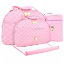 Kit Bolsas Maternidade Mave Baby Prime Gold Rosa