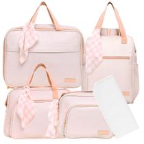 Kit Bolsas Maternidade Pirulitando Completo Encanto Marfim