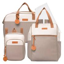 Kit Bolsas Maternidade Pirulitando Completo Petit Cinza