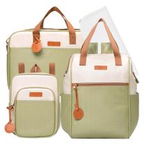 Kit Bolsas Maternidade Pirulitando Completo Petit Verde