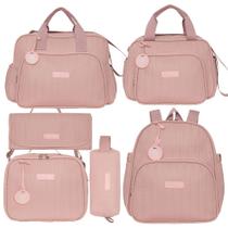 Kit Bolsas Maternidade Pirulitando Completo Refúgio Rosê Kit Bolsas Maternidade Pirulitando Completo Refúgio Rosê