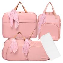 Kit Bolsas Maternidade Pirulitando Completo V2 Encanto Rosa Kit Bolsas Maternidade Pirulitando Completo V2 Encanto Rosa