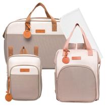 Kit Bolsas Maternidade Pirulitando CompletoV2 Petit Cinza