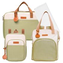 Kit Bolsas Maternidade Pirulitando CompletoV2 Petit Verde Kit Bolsas Maternidade Pirulitando CompletoV2 Petit Verde