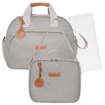 Kit Bolsas Maternidade Pirulitando G+F+T Essência Cinza Kit Bolsas Maternidade Pirulitando G+F+T Essência Cinza