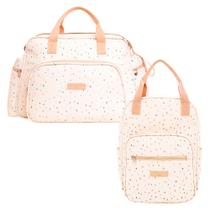 Kit Bolsas Maternidade Pirulitando G+M Confete Marfim Kit Bolsas Maternidade Pirulitando G+M Confete Marfim